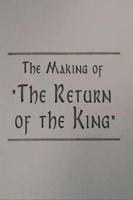 A Filmmaker’s Journey: Making ‘The Return of the King’